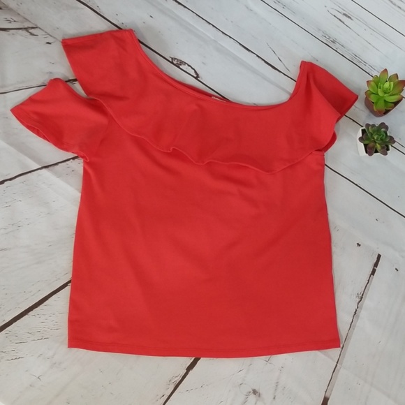 NWT J.Crew Factory One sleeve off the shoulder top - Picture 6 of 8